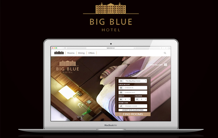 Big Blue Hotel | Web screenshot 1